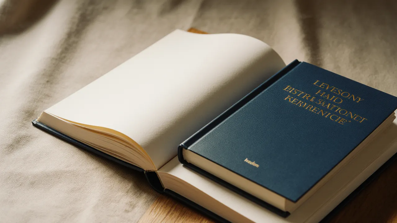 Zwei Hardcover-Bücher in Tintenblau auf Holztisch, deutsche und internationale Ausgabe